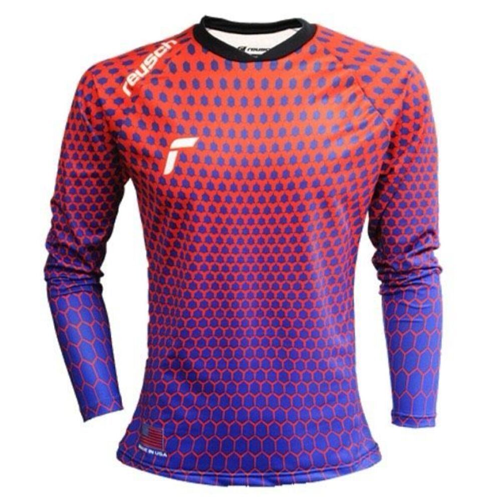 Reusch Hexicon Profit Wickflex GK Soccer Jersey Blue/Red Adult Small